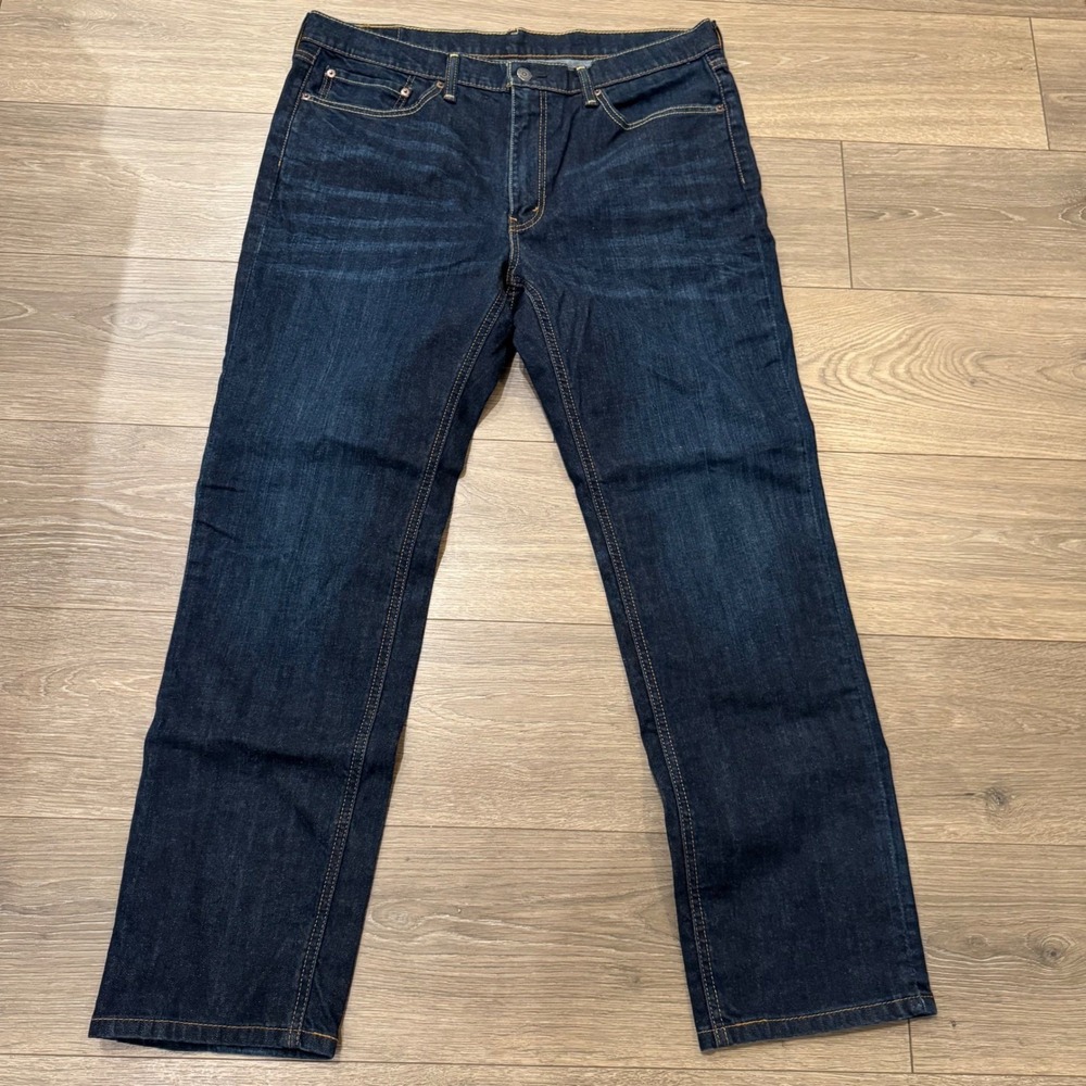 Levis 541 Straight Fit Mens Jeans Dark Wash Indigo Denim W36 L32 18181-0014